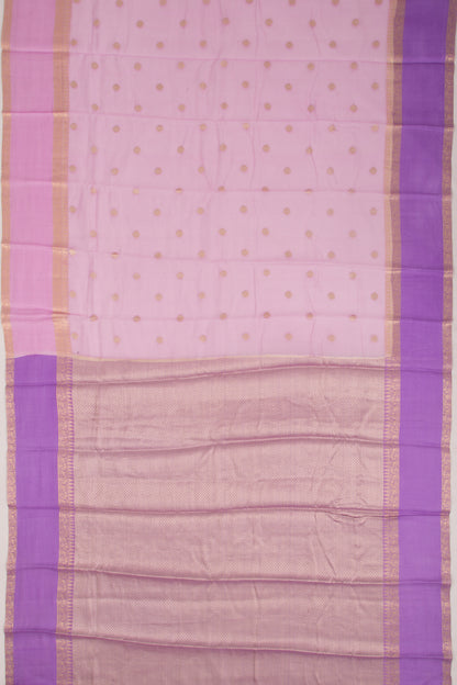Kota Soft Silk Butta Lavender Saree