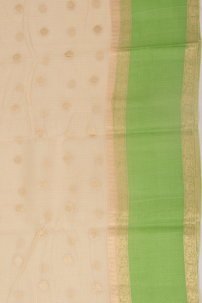 Kota Soft Silk Butta Cream Saree