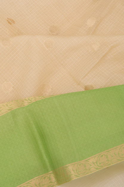 Kota Soft Silk Butta Cream Saree