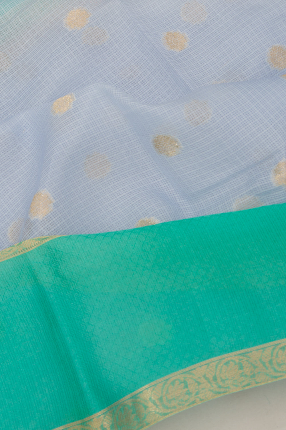 Kota Soft Silk Butta Pastel Blue Saree
