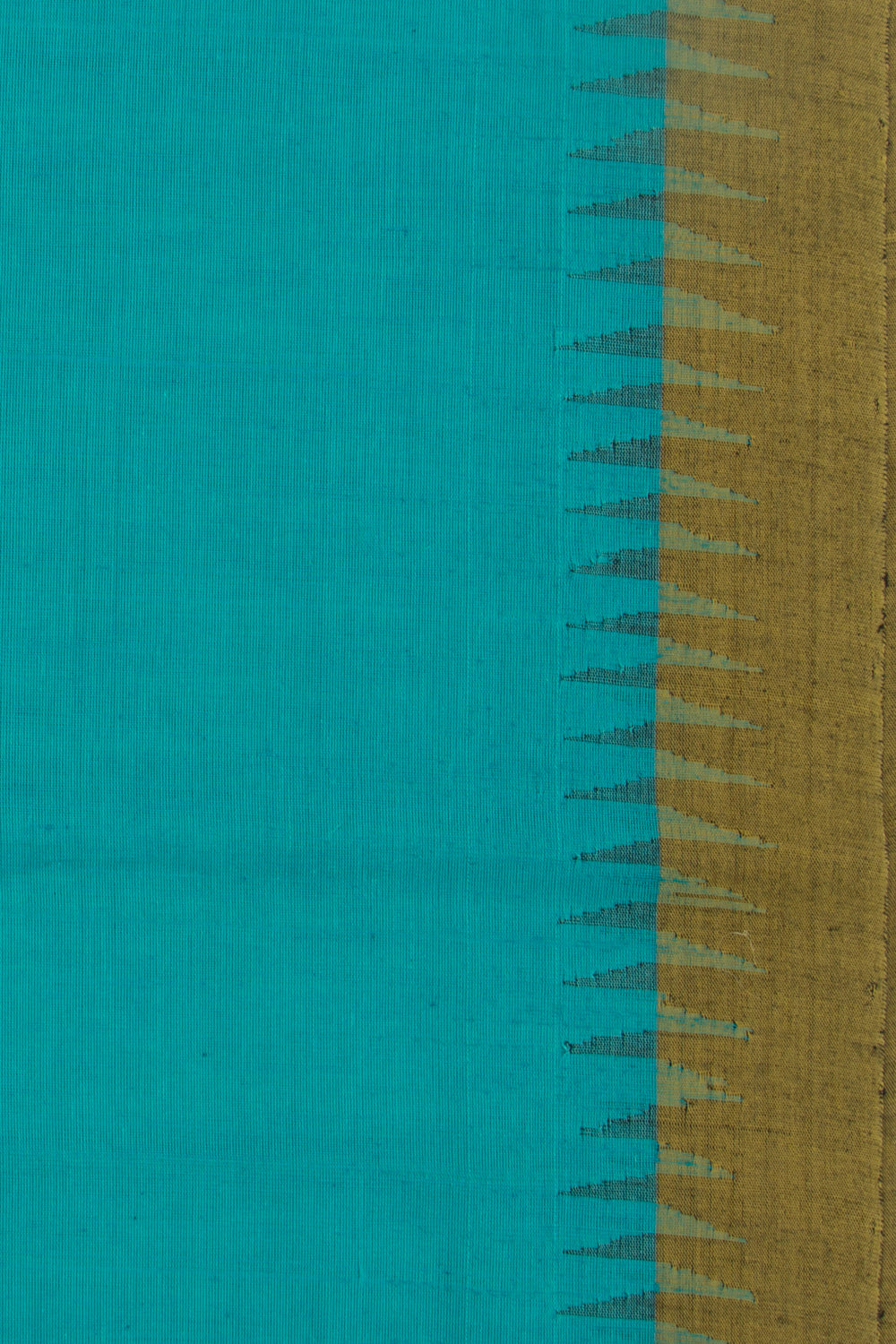 Ponduru Handspun Cotton Plain Blue Saree