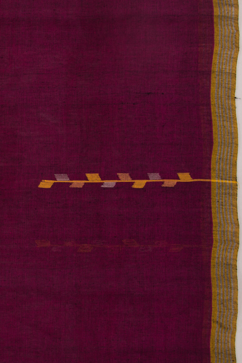 Ponduru Handspun Cotton Plain Purple Saree
