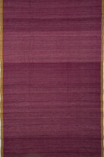 Ponduru Handspun Cotton Plain Purple Saree