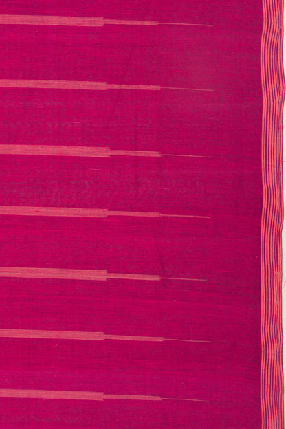 Ponduru Handspun Cotton Vertical Lines Purple Saree