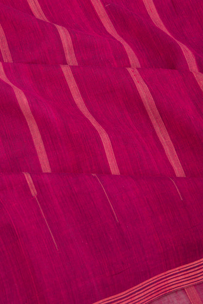 Ponduru Handspun Cotton Vertical Lines Purple Saree