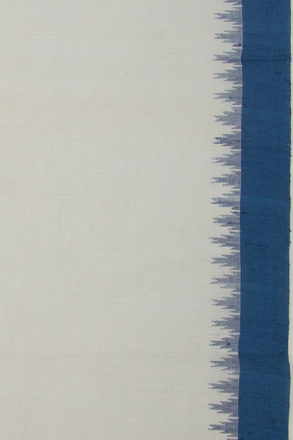 Ponduru Handspun Cotton Plain Pastel Blue Saree