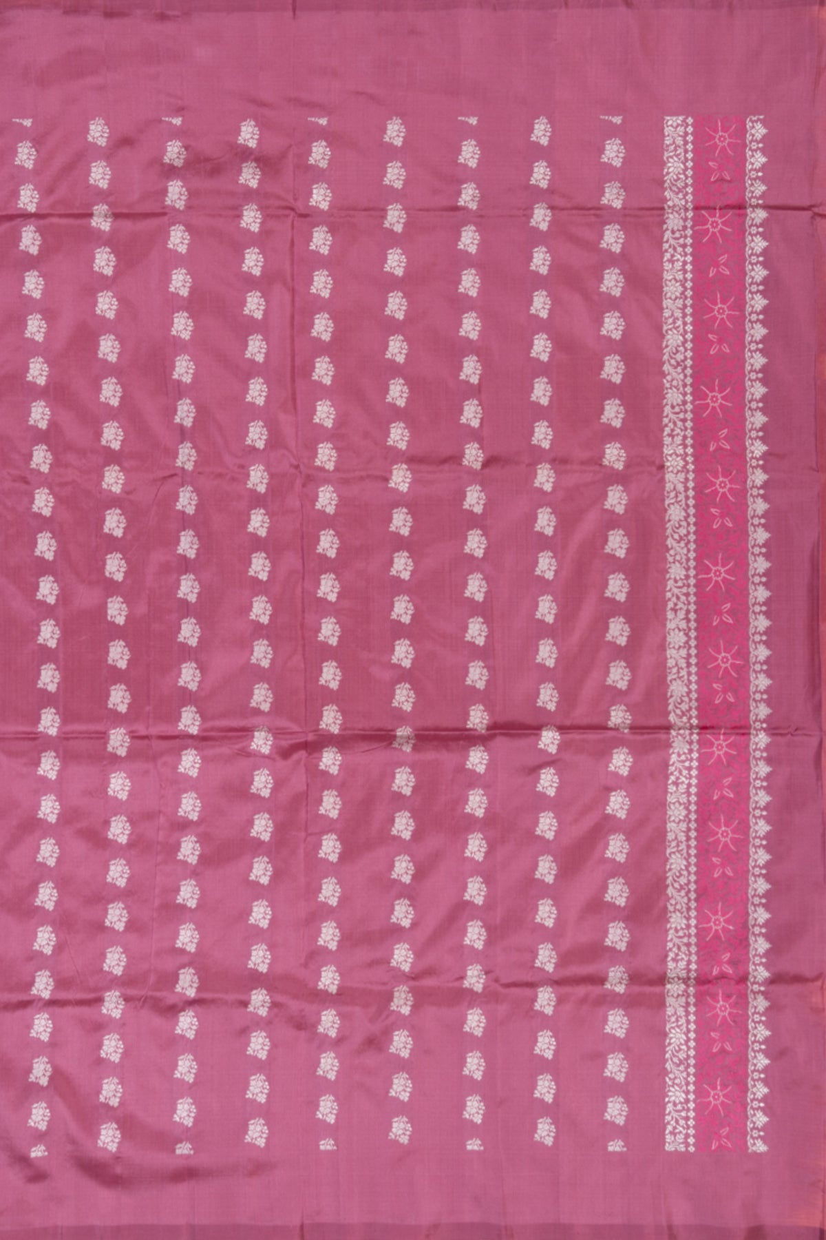 Banarasi Satin Silk Jacquard And Butta Peach Saree