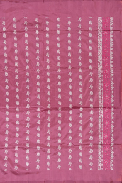 Banarasi Satin Silk Jacquard And Butta Peach Saree
