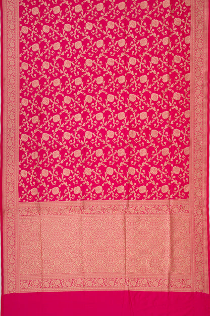 Banarasi Silk Jaal Pink Saree