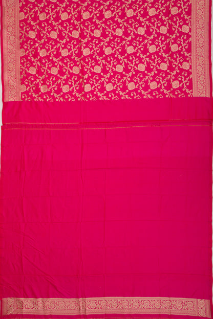 Banarasi Silk Jaal Pink Saree