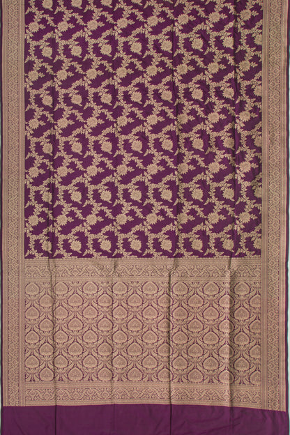 Banarasi Silk Jaal Purple Saree