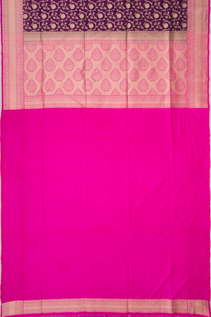 Banarasi Silk Jaal Purple Saree