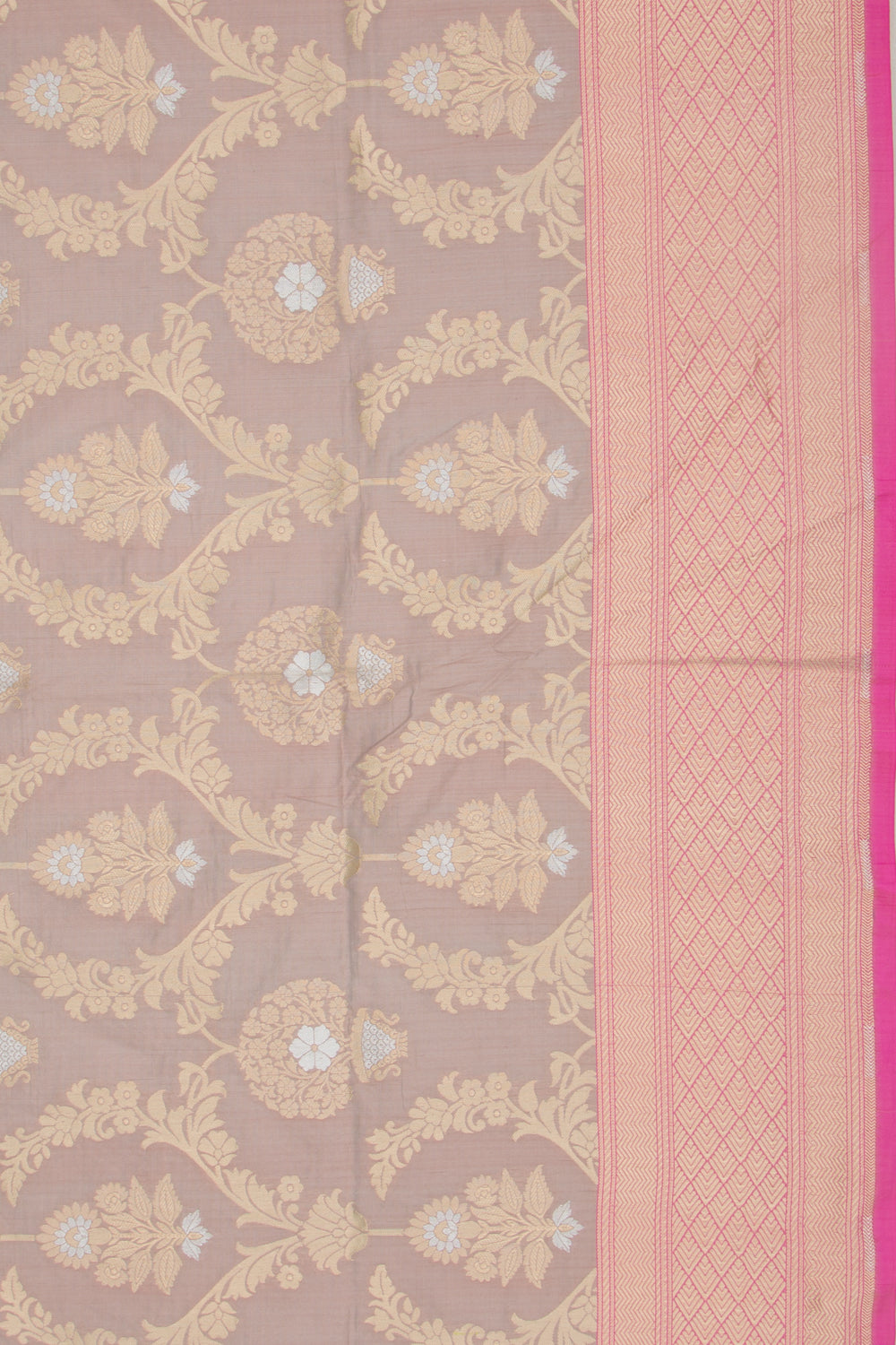 Banarasi Silk Jaal Snuff Saree