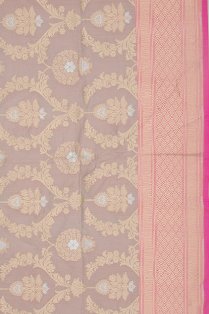 Banarasi Silk Jaal Snuff Saree