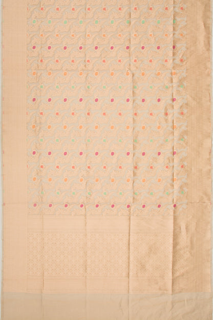 Banarasi Kora Organza Tissue Jaal Gold Saree