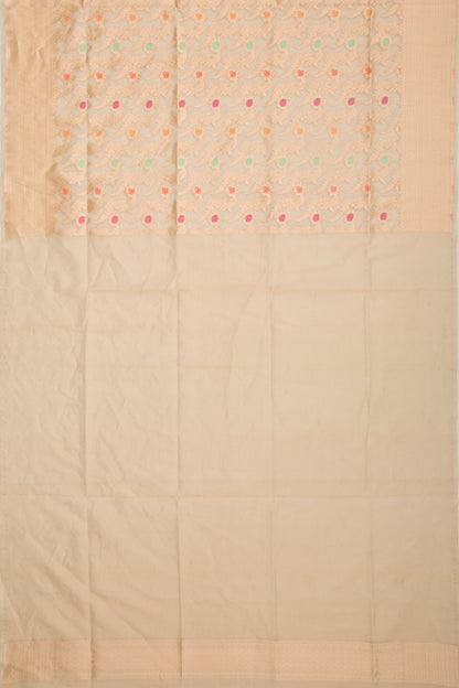 Banarasi Kora Organza Tissue Jaal Gold Saree