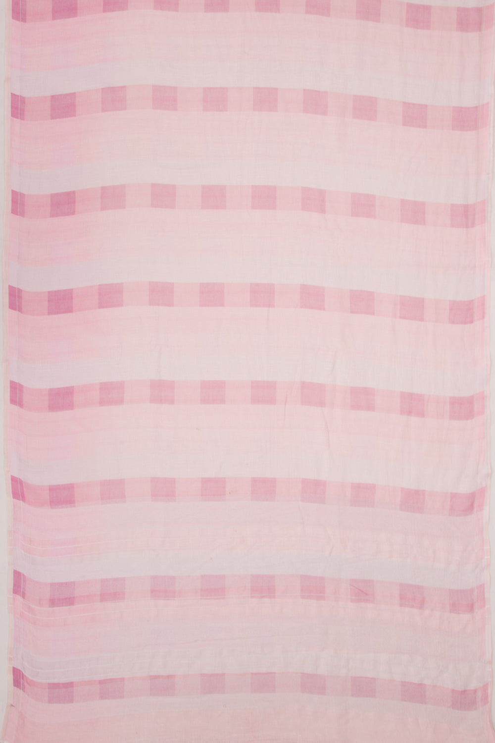 Linen Geometrical Lines Baby Pink Saree