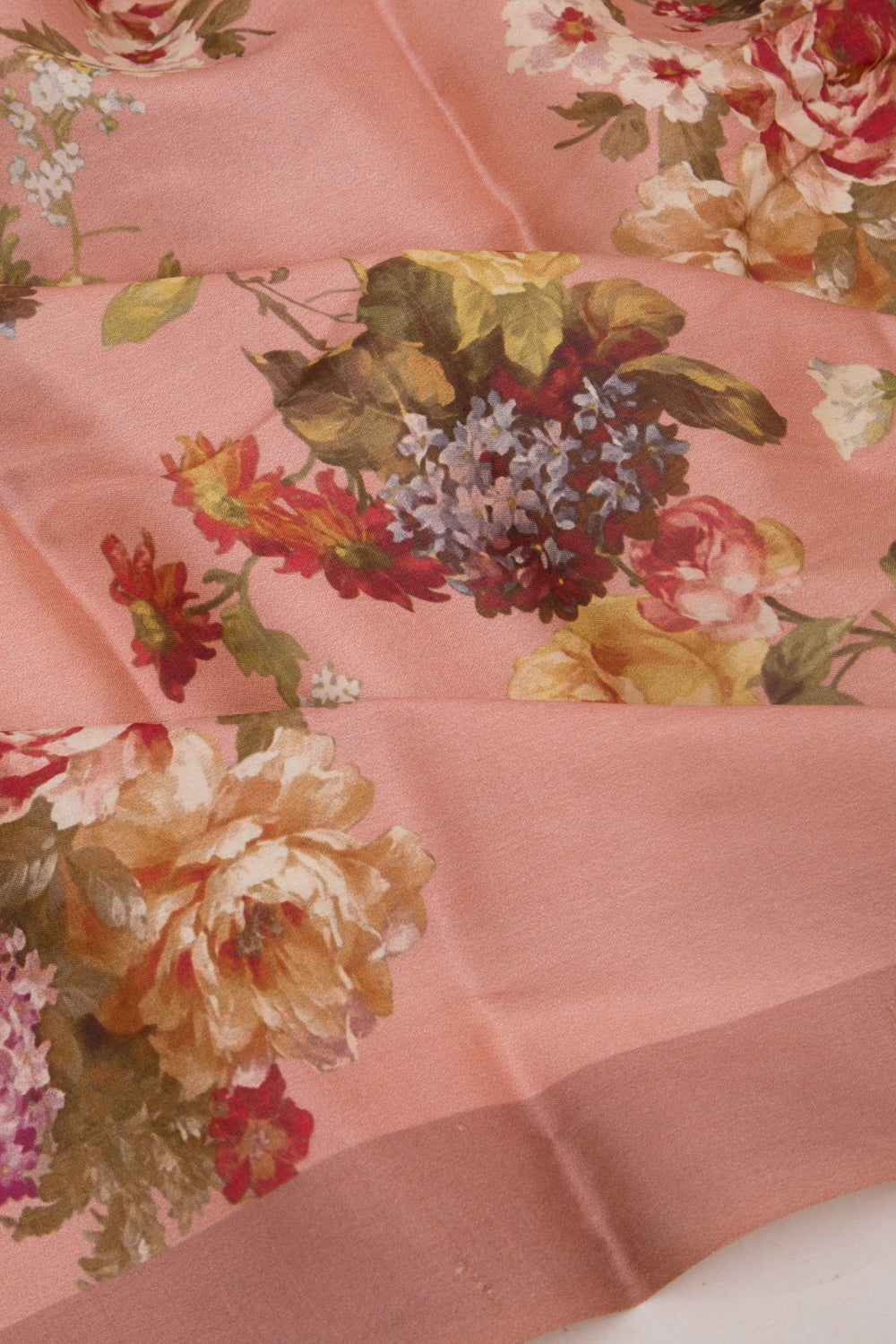 Tussar Floral Printed Peach Saree