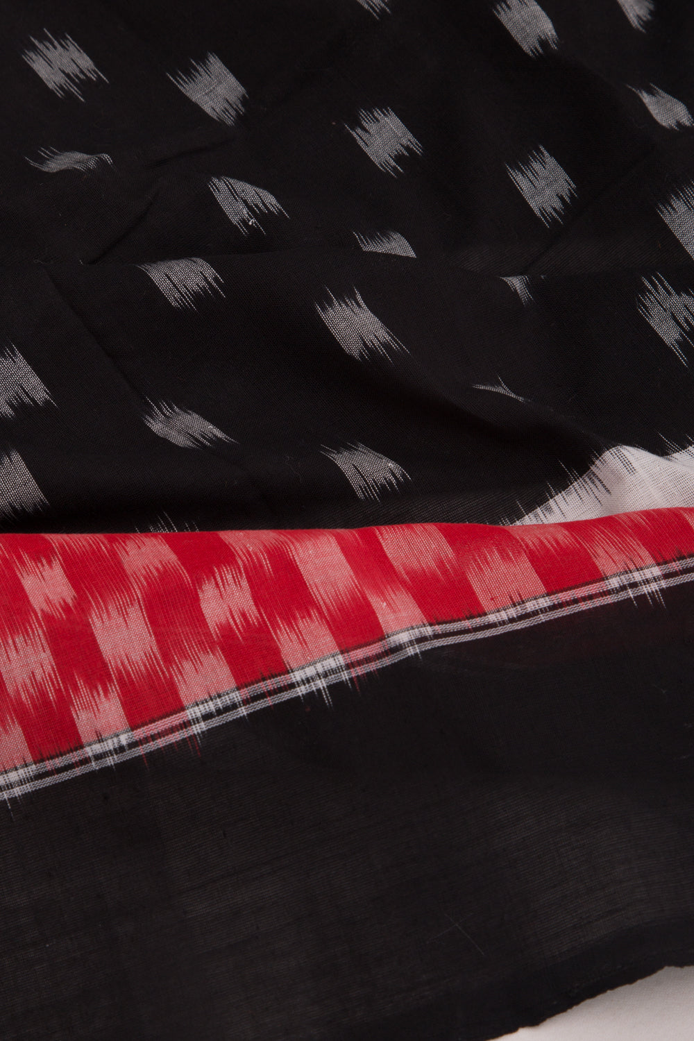 Pochampally Cotton Ikat Black saree