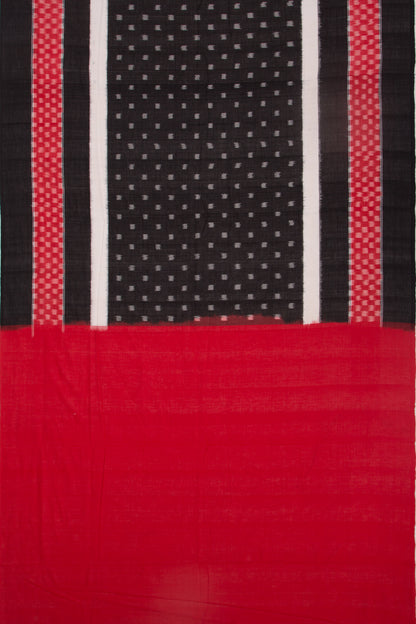 Pochampally Cotton Ikat Black saree