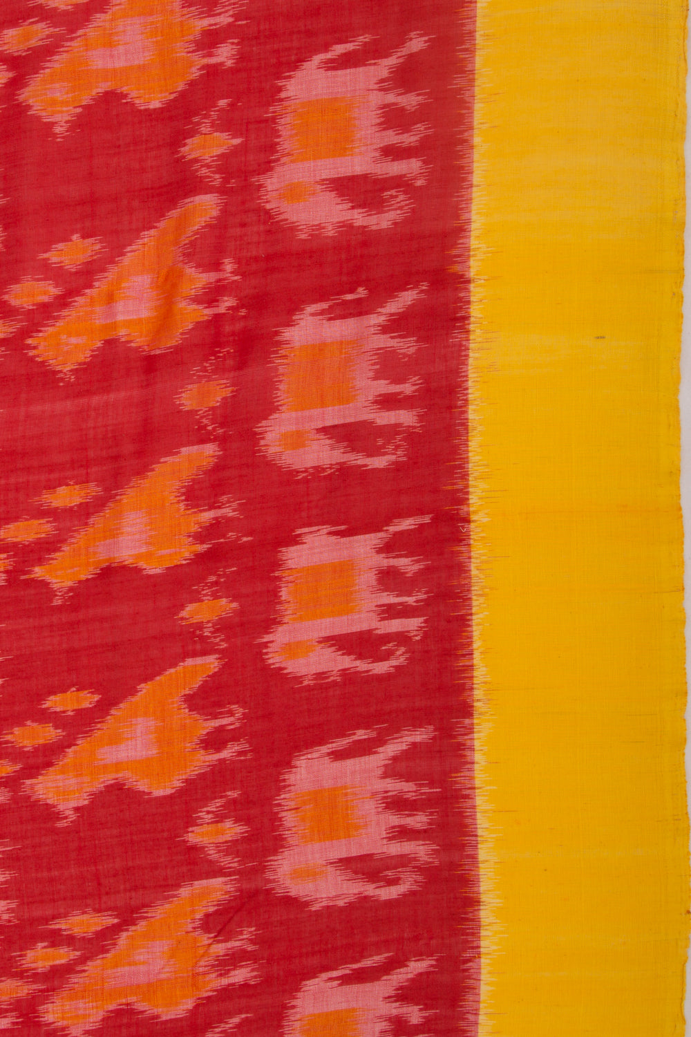 Pochampally Silk Ikat Red Saree