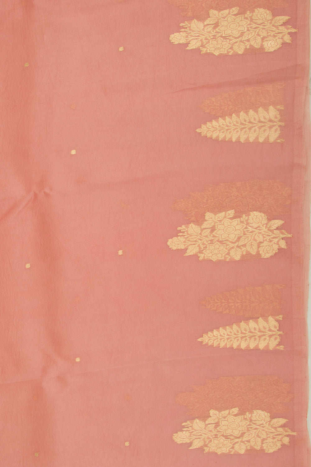 Organza Butta Peach Saree