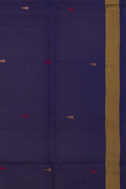 Uppada Silk Butta Dark Blue Saree