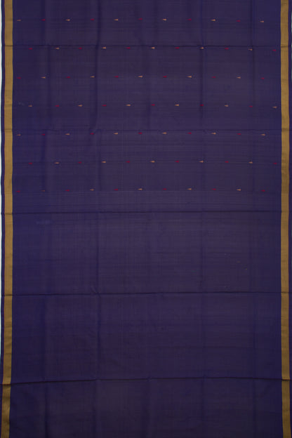Uppada Silk Butta Dark Blue Saree