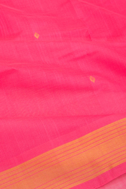 Mangalgiri Cotton Butta Pink Saree