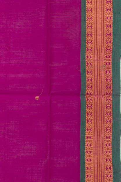 Mangalgiri Cotton Butta Purple Saree