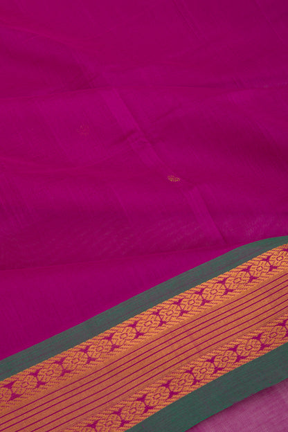 Mangalgiri Cotton Butta Purple Saree