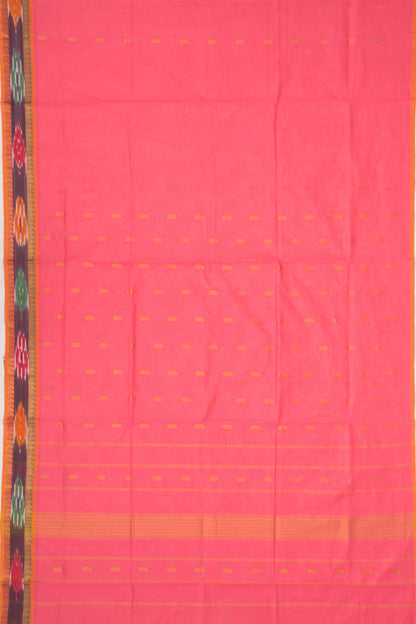 Mangalgiri Cotton Butta Pink Saree