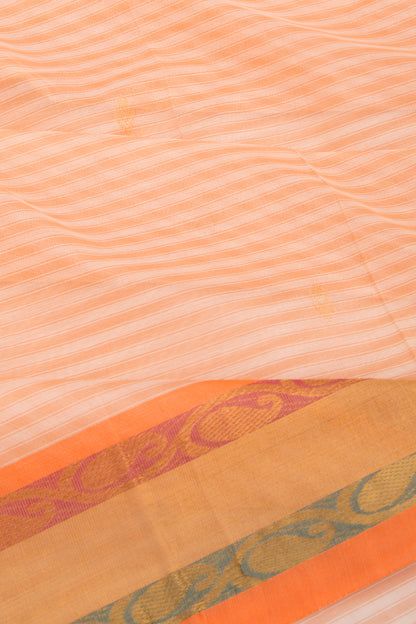 Mangalgiri Cotton Butta Cream Saree