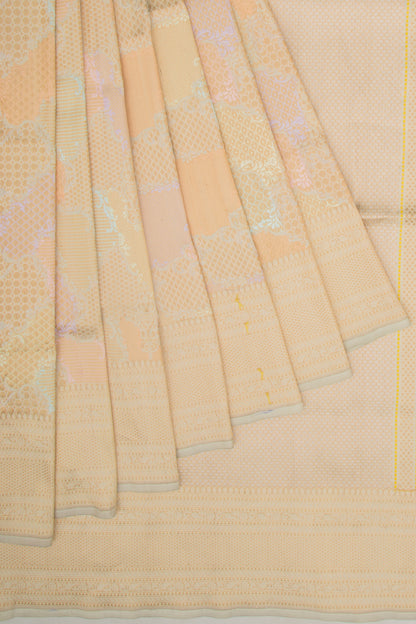 Banarasi Silk Jaal Rangkat Pastel Green Saree