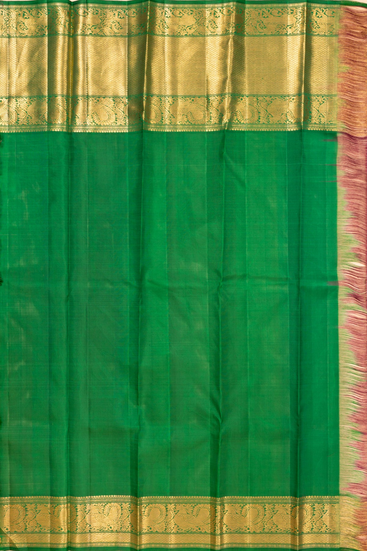 Kanchipuram Silk Brocade Purple Saree
