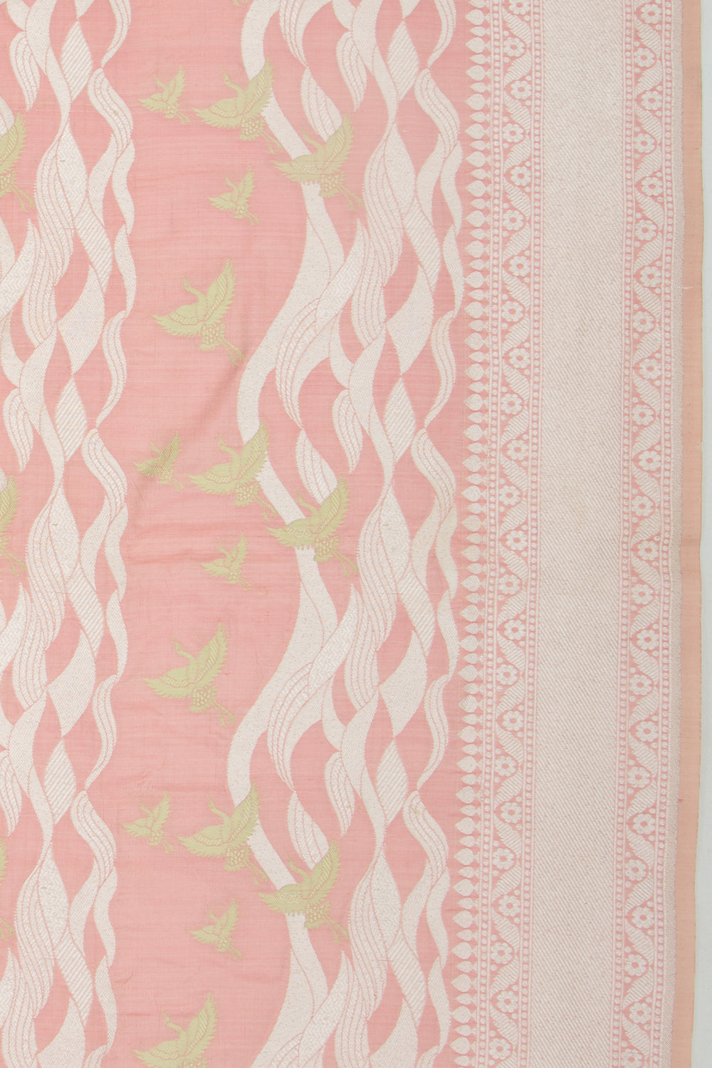 Banarasi Silk Jaal Peach Saree