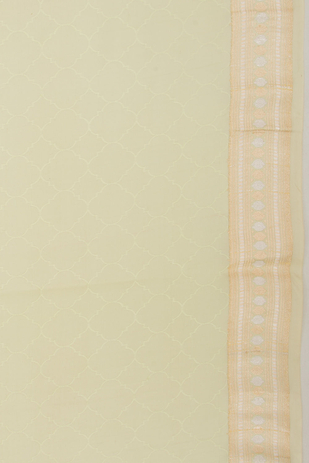 Banarasi Satin Jacquard Pastel Green Saree