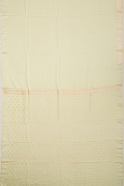 Banarasi Satin Jacquard Pastel Green Saree