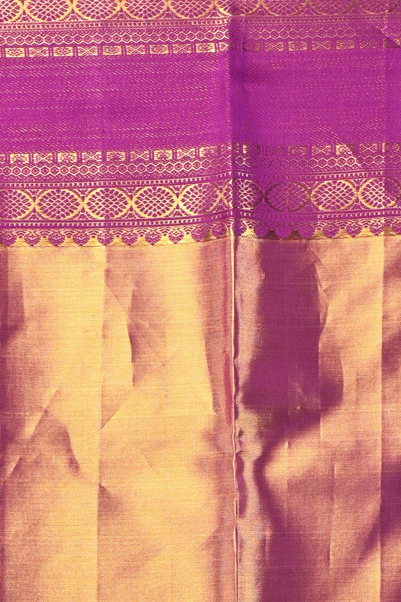 Kanchipuram Silk Tissue Brocade Multicolour Saree