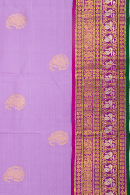 Kanchipuram Silk Butta Lavender Saree