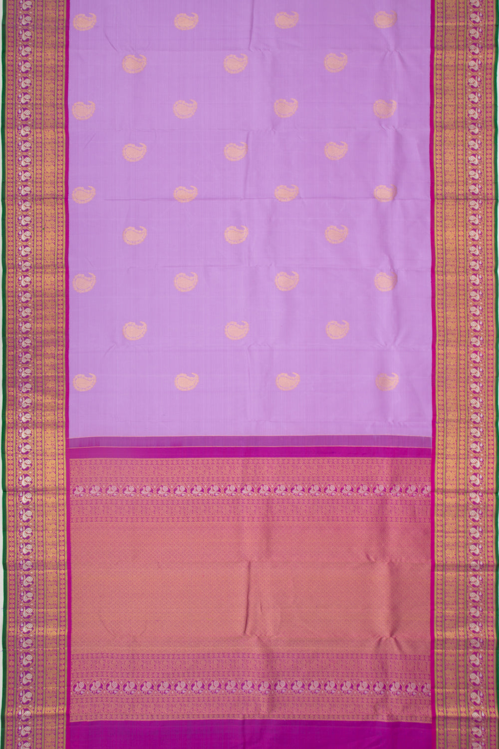 Kanchipuram Silk Butta Lavender Saree
