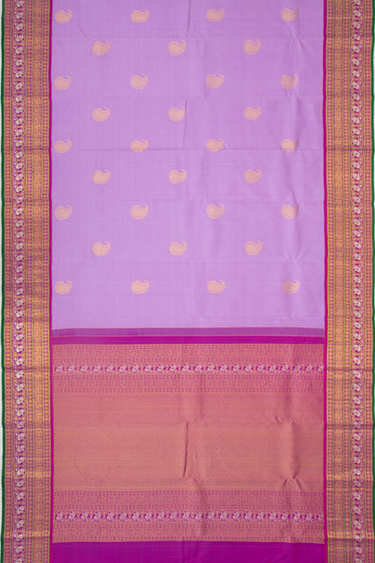 Kanchipuram Silk Butta Lavender Saree