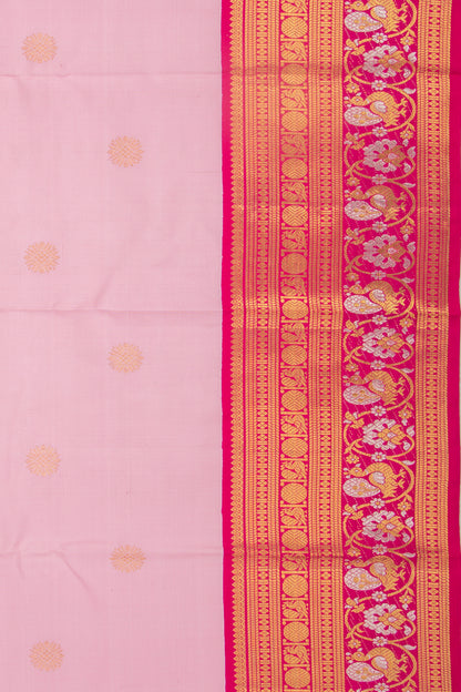 Kanchipuram Silk Butta Baby Pink Saree