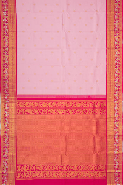 Kanchipuram Silk Butta Baby Pink Saree