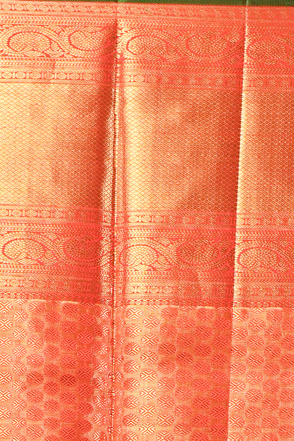 Kanchipuram Silk Tissue Brocade Baby Pink Saree