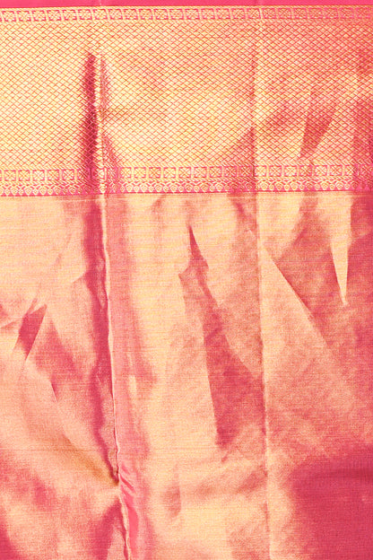 Kanchipuram Silk Tissue Brocade Green Saree