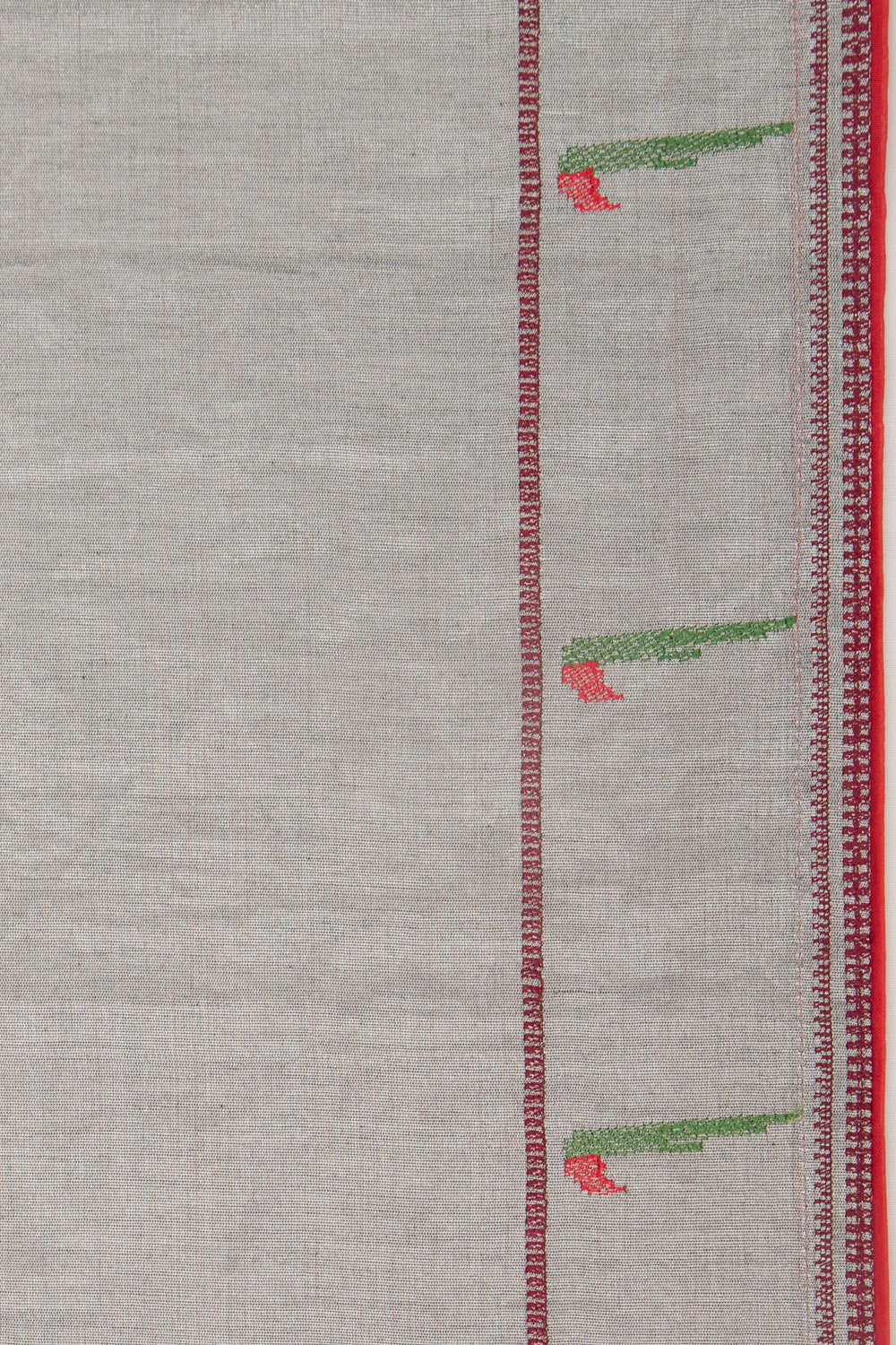 Organza Tissue Plain Silver Saree