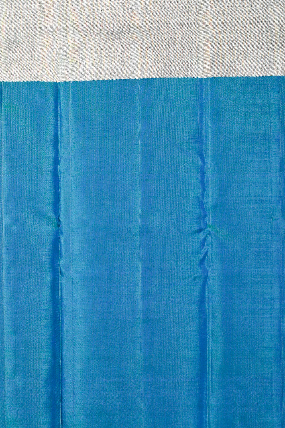 Kanchipuram Silk Geometrical Brocade Teal Blue Saree