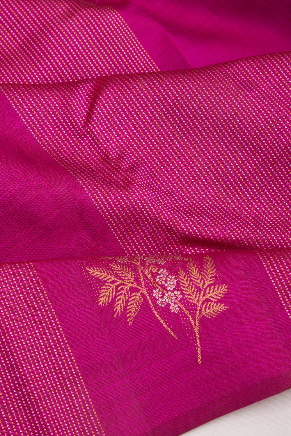 Kanchipuram Silk Brocade Purple Saree