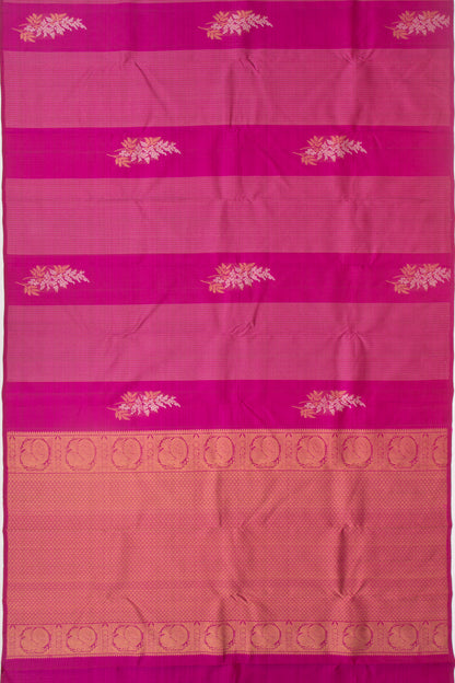 Kanchipuram Silk Brocade Purple Saree
